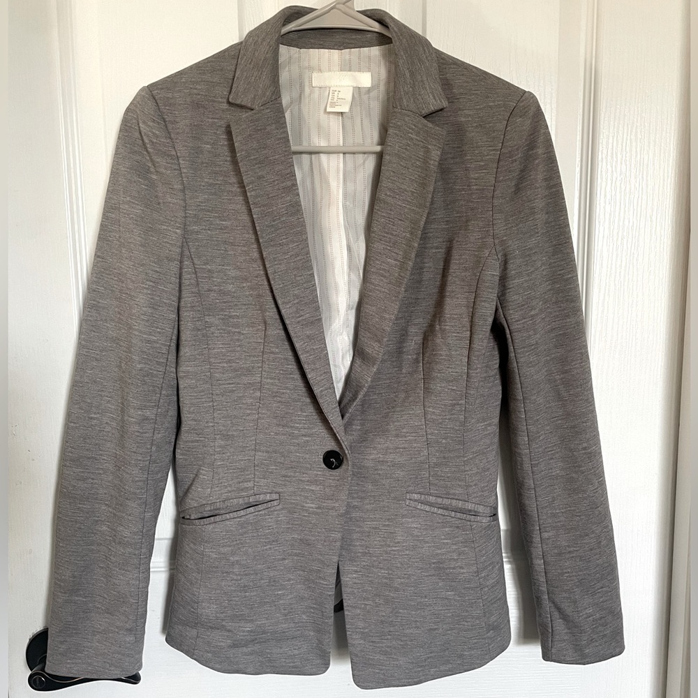 Heather Grey H&M Blazer Size 6
